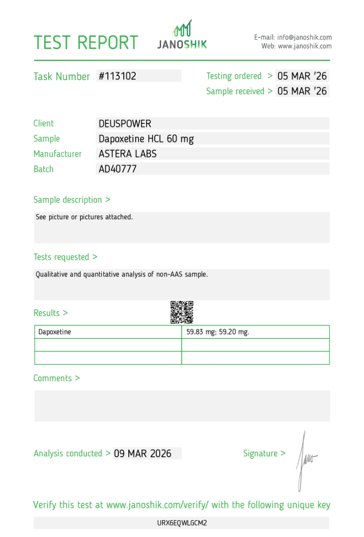 Dapoxetin HCL