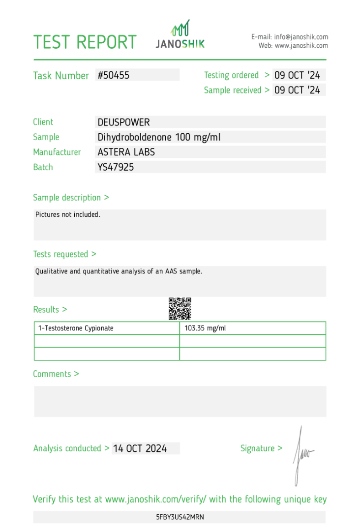 Dihydroboldenone (DHB)