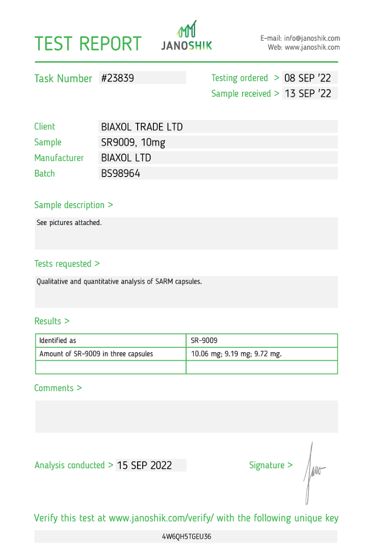 STENABOLIC (SR9009)