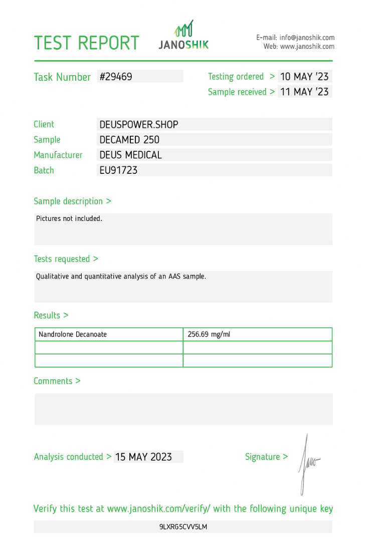 DECAMED 250 (Nandrolone Decanoate), Deus Medical, Koupit steroidy online – www.deuspower.shop