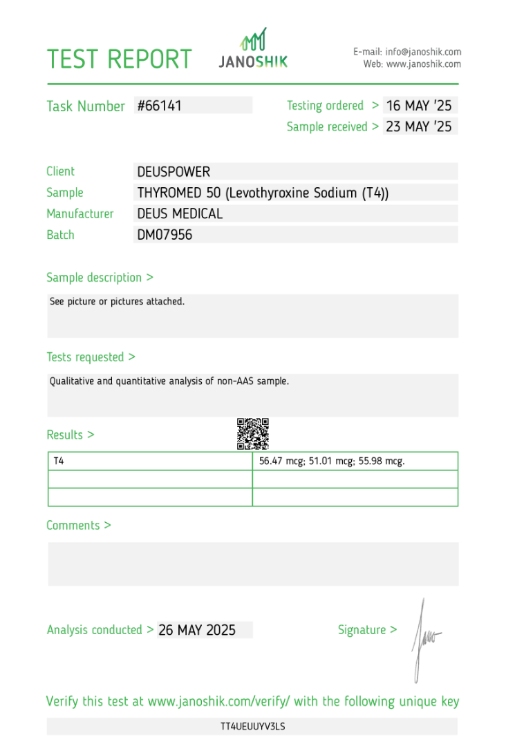 THYROMED 50 (lewotyroksyna sodowa (T4))